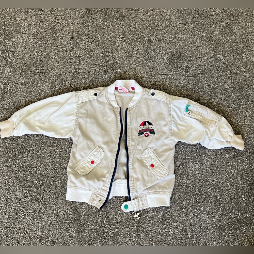 Vintage Gymboree Boys Paratrooper Jacket Rainbow Tag Size Small